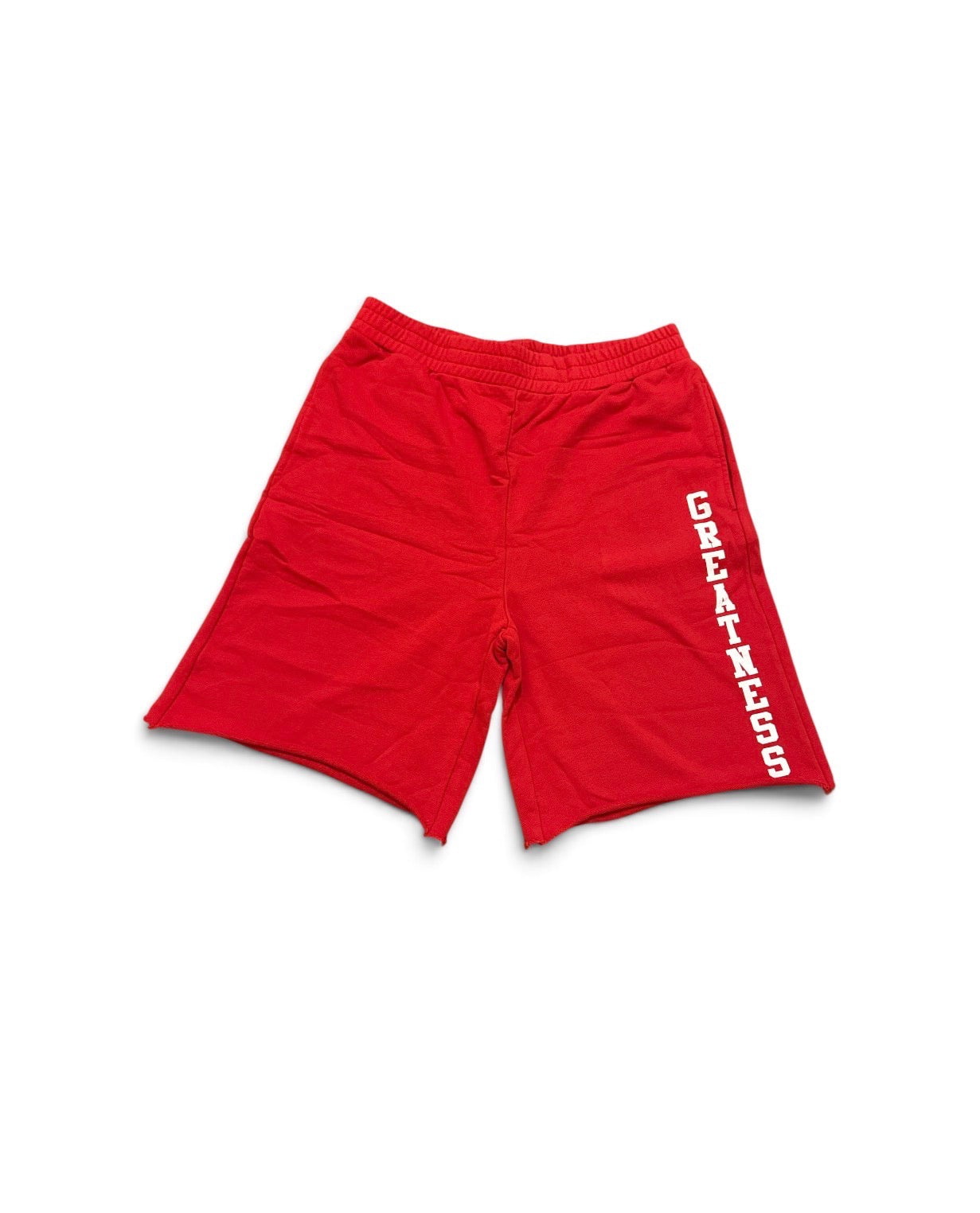 Greatness Varsity Red and White Shorts