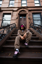 Load image into Gallery viewer, Brown &amp; Pink Heavy Weight Sweat Suit
